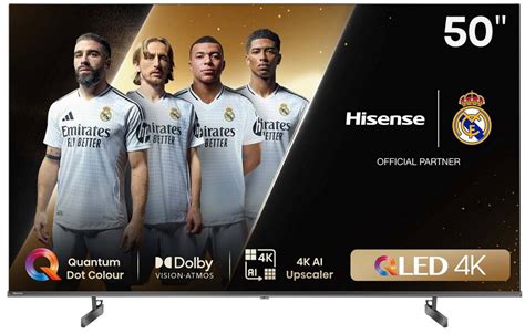 Hisense LEDN50Q6N 50inch 60HZ QLED,4K AI Upscaler,Dolby Vision,120 High Refresh Rate,AI Sports Mode,AI Picture,Smooth Motion 